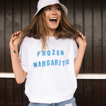 Frozen Margaritas Women’s Slogan T Shirt, 2 of 3