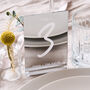 Personalised Silver Mirror Wedding Table Numbers, thumbnail 1 of 3