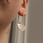 Mother Of Pearl Bridal Art Deco Scallop Earrings, thumbnail 9 of 11