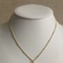 A Initial Zirconia Gold Pendant Necklace, thumbnail 4 of 6