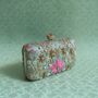Floral Mint Green Clutch Bag, thumbnail 5 of 12