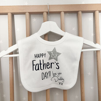 First Father's Day Baby Bib, 6 of 10