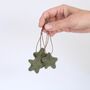 Star Christmas Ornaments Wool Felt, White Or Green, thumbnail 2 of 2