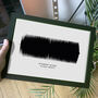 Gallery Wall Personalised Sound Wave Print, thumbnail 4 of 10