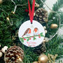 Christmas Robin Couple Tree Decoration, thumbnail 4 of 6