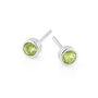 Sterling Silver Peridot Stud Earrings: August Birthstone – 5mm, thumbnail 9 of 9