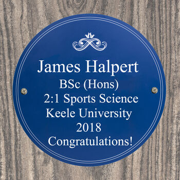 Personalised Blue Heritage Style Plaque Sign, 7 of 10