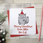 Merry Christmas From The Cat Xmas Card, thumbnail 1 of 2