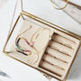 Personalised Gold And Glass Velvet Jewellery Box, thumbnail 10 of 10