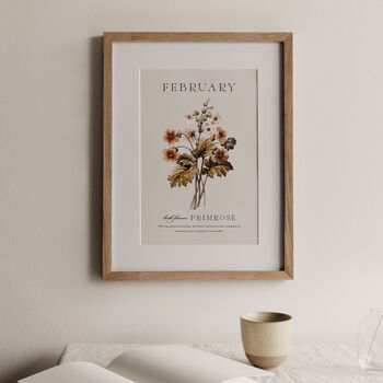 Birth Flower Print 'Primrose' For February, 3 of 9