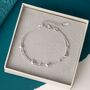 40th Birthday Sterling Silver Heart Bracelet, thumbnail 5 of 5