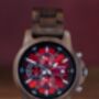 Edinburgh Personalised Wood Watch For Men Made From Walnut, thumbnail 5 of 10
