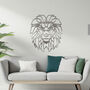 Bold Metal Lion Wall Artwork Symbolising Strength Courage And Leadership, thumbnail 6 of 11