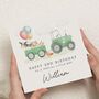 Personalised Farmyard 2nd Birthday Card For Son, thumbnail 1 of 7