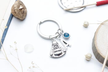 Personalised Laughing Buddha Keyring, Good Luck Gift, 5 of 8