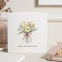Floral Bouquet Birthday Card For Mum, thumbnail 1 of 7