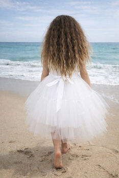 Juniper In Ivory White Party Or Flower Girl Dress, 5 of 6