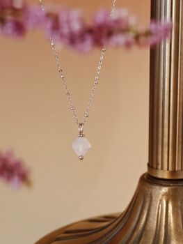 Aurora Rhombus Dendritic Agate Necklace, 11 of 12