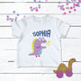 Personalised Dinosaur Baby T Shirt, thumbnail 5 of 6