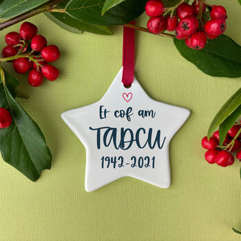 Personalised Welsh Memorial Decoration, 2 of 2