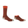 Lux Taylor Orange Luxury Crew And Trainer Men’s Socks, thumbnail 2 of 7