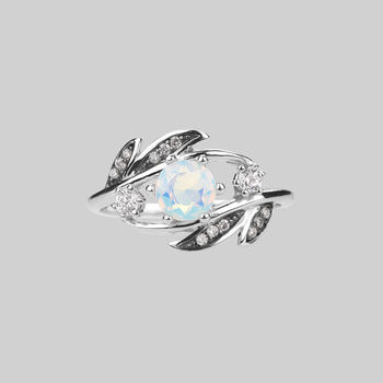 Sparkly Opal Leaf Ring, 5 of 6