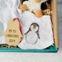 Personalised My First Christmas Penguin Baby Gift Set, thumbnail 4 of 6