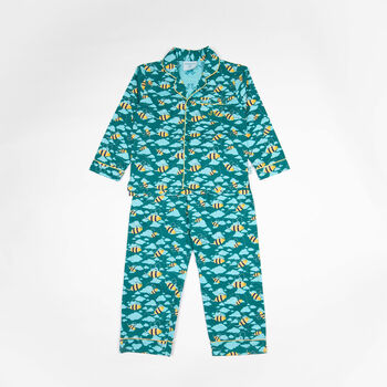 Button Up Pyjamas In Organic Cotton, 8 of 12