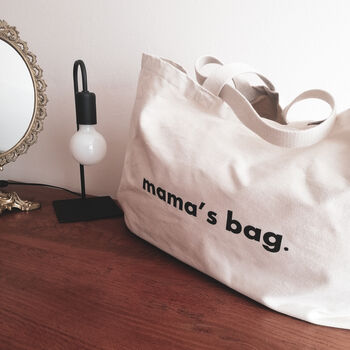 Oversized Canvas Tote Mama's Bag, 2 of 7