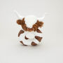 Texas Longhorn Highland Cow Rattle, From Birth, Gift Boxed, thumbnail 3 of 8
