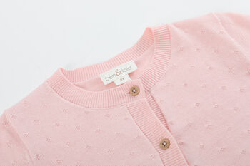 Erica Soft Pink Cardigan, 4 of 8