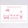 Personalised Bear Family Mother's Day Card, thumbnail 4 of 9