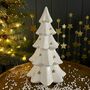 Medium White Porcelain Christmas Tree With Lights, thumbnail 4 of 5
