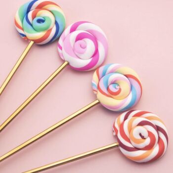 Four Cute Lollipop Teaspoons, 5 of 6