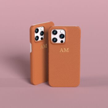 Personalised Genuine Leather Phone Case, 4 of 8