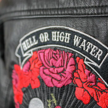 Custom Gothic Wedding Jacket 'Hell Or High Water', 3 of 9