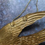 Pressed Metal Gold Dove Festive Hanging Decoration, thumbnail 3 of 3