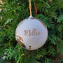Personalised Hand Painted World Globe Bauble, thumbnail 5 of 9