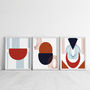 Set Of Three Paint Effect Abstract Posters, thumbnail 1 of 4