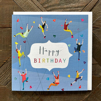 Rock Climbing Birthday Card, 3 of 4
