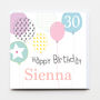Happy Birthday Balloons Greeting Card, thumbnail 1 of 2