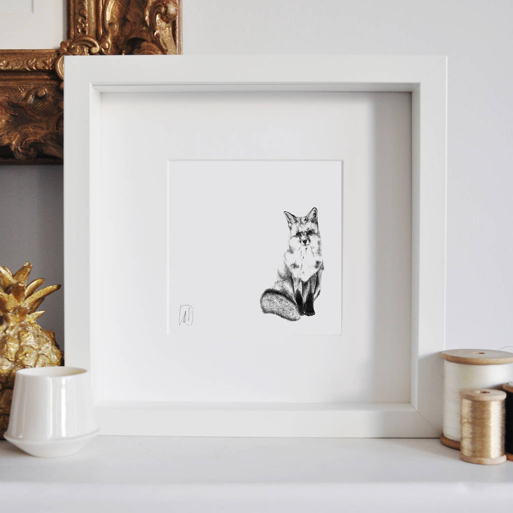 Framed Fox Print By Lale Guralp | notonthehighstreet.com