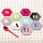 Personalised Hexagonal Monogram Coasters, thumbnail 2 of 5