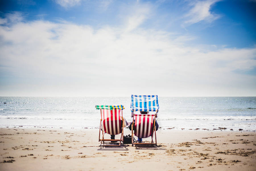 This Is The Life Summer Deck Chair Print By Chad Powell This Is The Life Summer Deck Chair Print