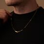 Gold Multiple Engraved Name Paper Clip Chain Necklace, thumbnail 6 of 10
