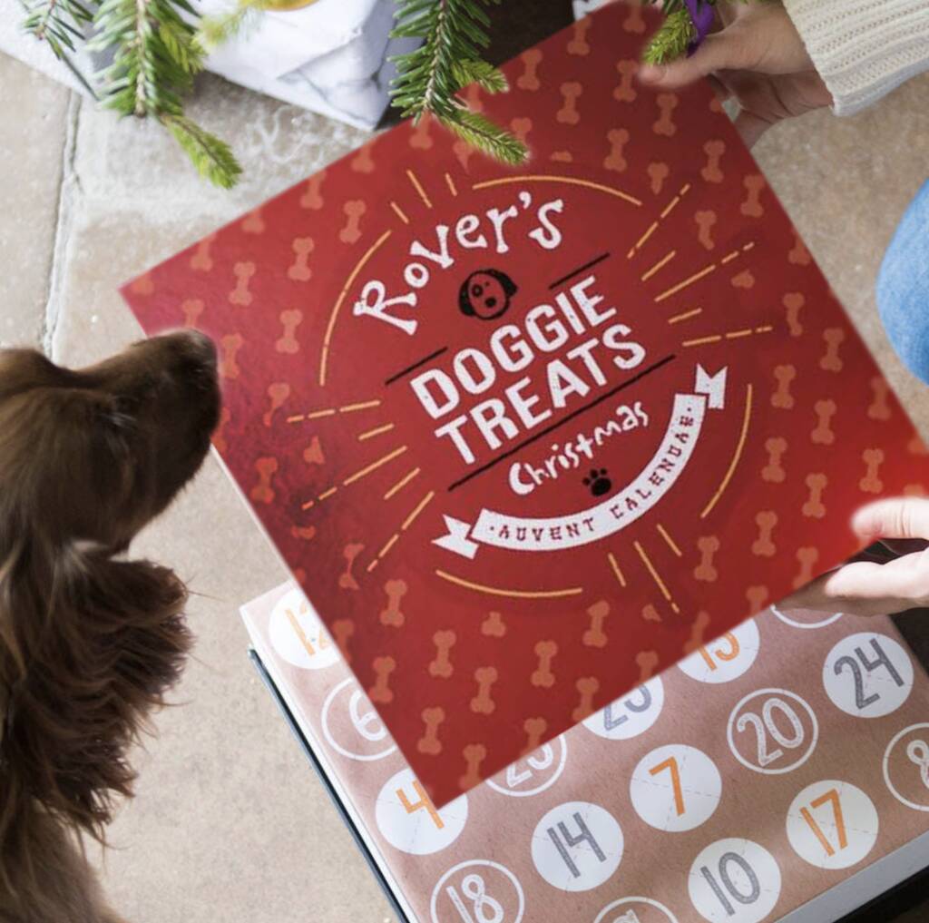 Personalised Dog Treats Advent Box By TheLittleBoysRoom