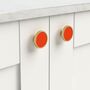 Red Shade Cupboard Drawer Door Cabinet Knobs Handles, thumbnail 9 of 12