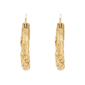 Molten Meadow 18ct Gold Plated Hoops, 7 of 9