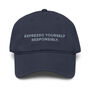 Espresso Yourself Responsibly. Cotton Embroidered Cap, thumbnail 9 of 12