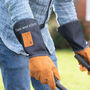 Personalised Denim Gauntlet Gardening Gloves, thumbnail 1 of 4